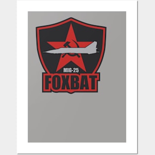 Mig-25 Foxbat (Small logo) Posters and Art